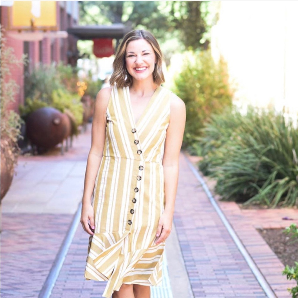 Striped Midi Dress